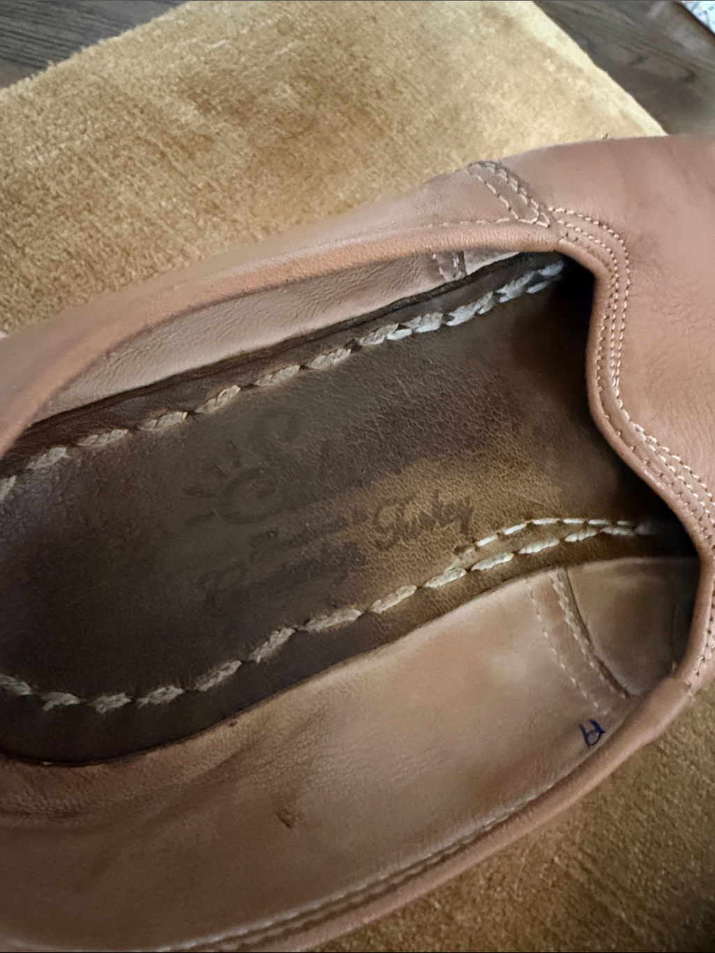 Sabah Leather Slip-On Moccasins In Tan — image 2 of 6